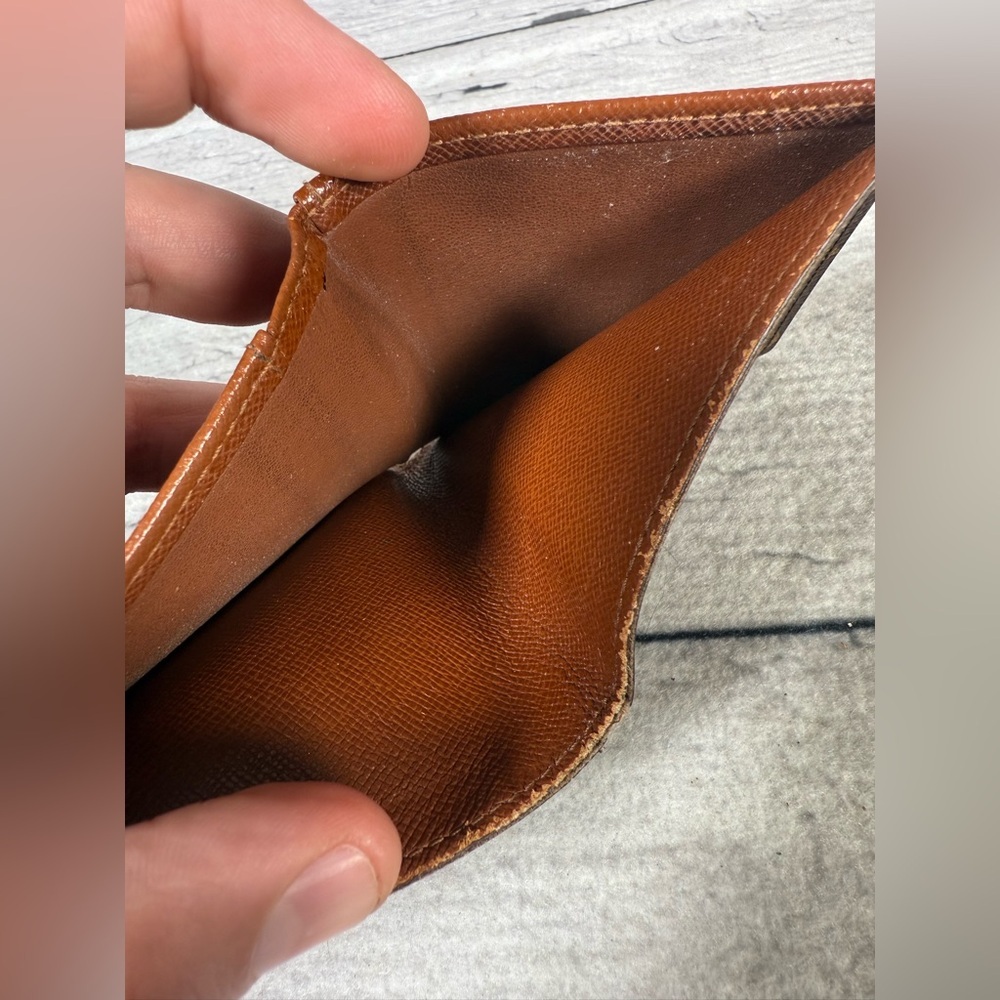 Louis Vuitton Men’s fold Wallet Brown Monogram Canvas Leather - Picture 9 of 14